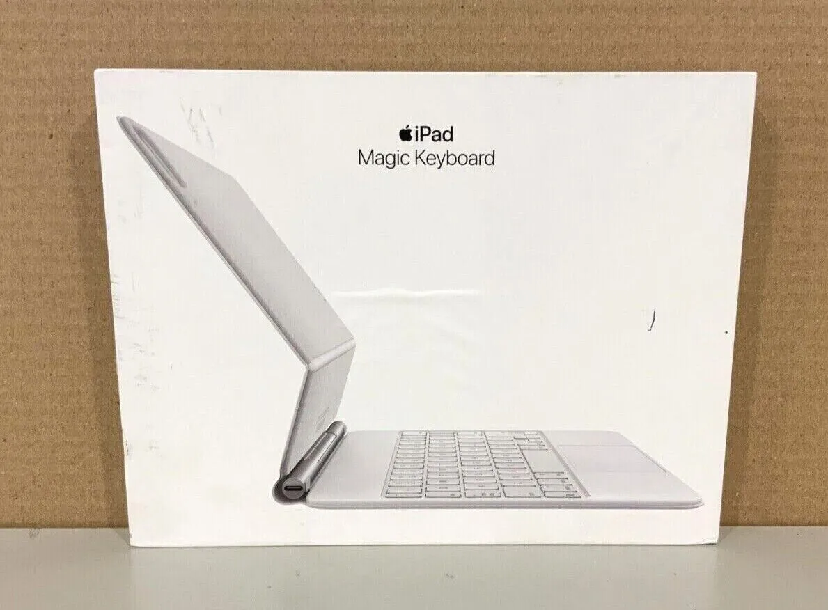 ♥ New, Open Box - Apple Magic Keyboard for 11" iPad Pro (White, English) MJQJ3LL/A