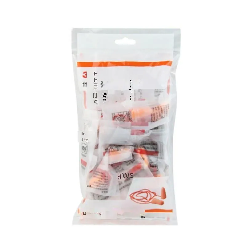 100 Pairs Earplug Noise Reduction Earplug With Cord Earplug Foam Elastic Bullet Sleep Learning Noise Reduction Noise Prevention