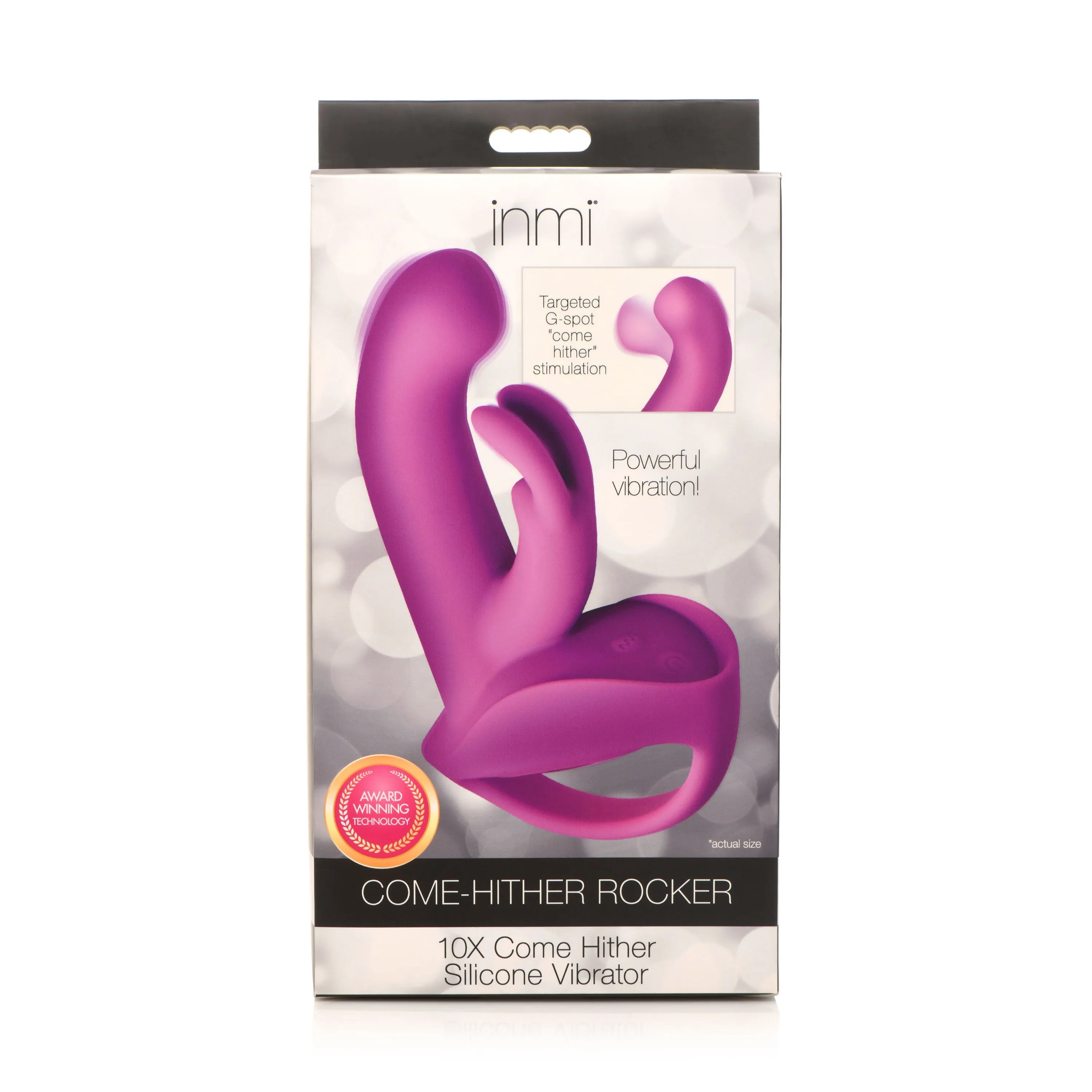 10x Come Hither Rocket Silicone Vibrator - Purple