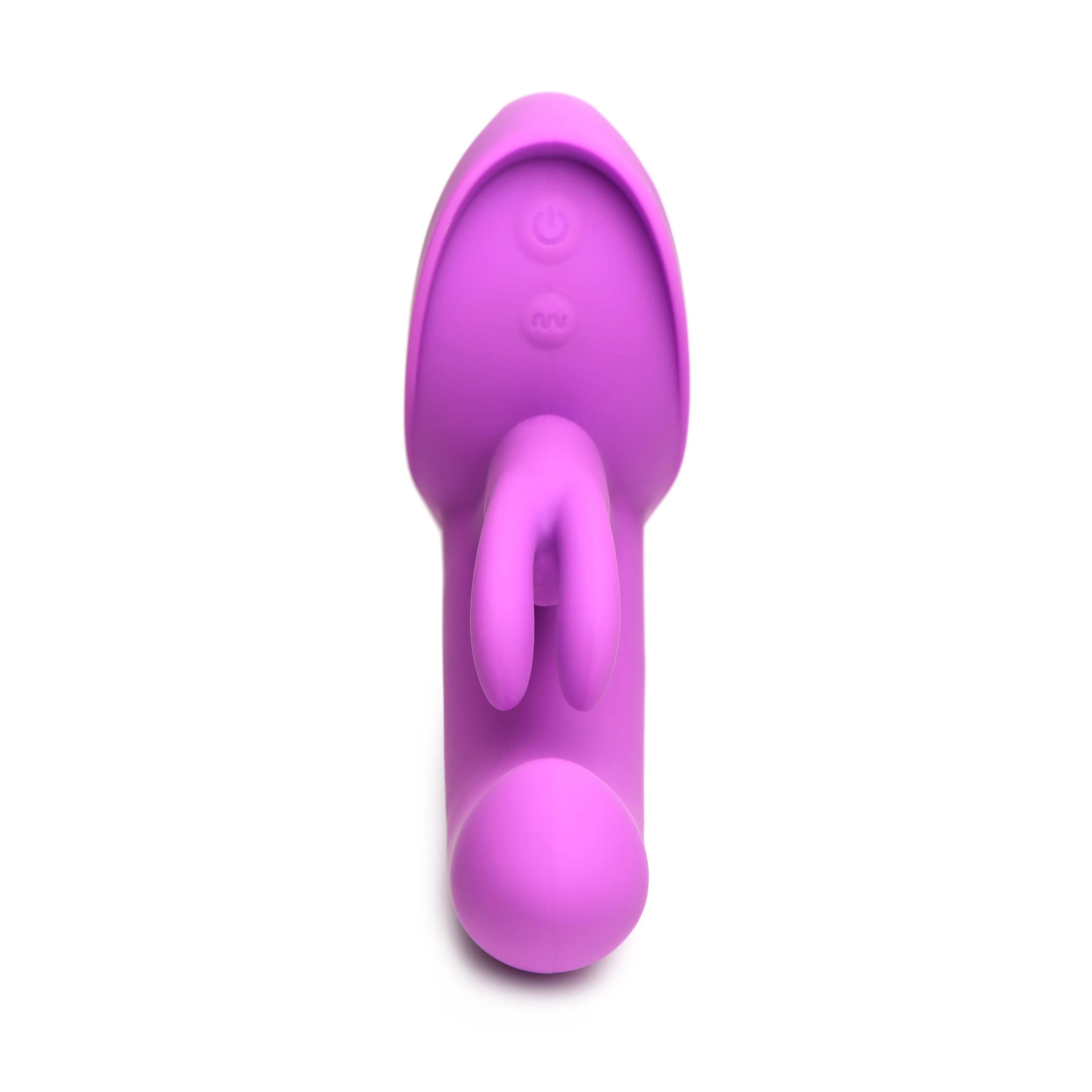 10x Come Hither Rocket Silicone Vibrator - Purple