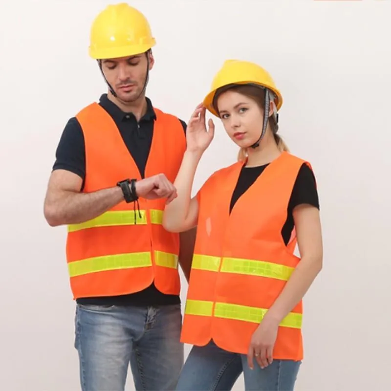 15 Pieces Reflective Vest Vest Vest Sanitation Construction Night Riding Reflective Vest Construction Site Security Patrol Driver Traffic Safety Suit