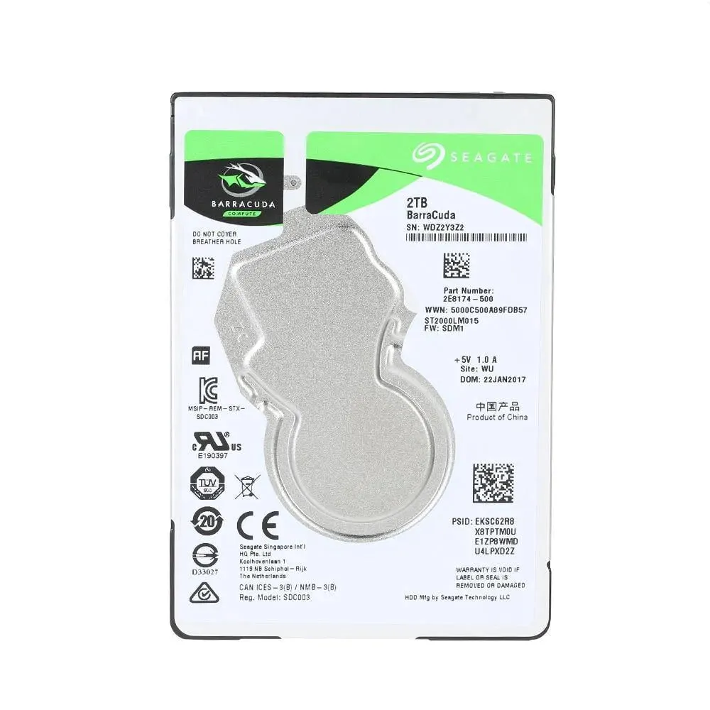 2.5’’ Seagate Internal HDD For Laptops and Notebooks