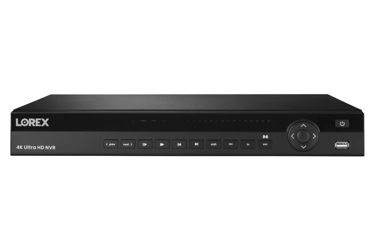 4K Ultra HD 16-Channel Security NVR with Lorex Cloud Connectivity and 4TB Hard Drive