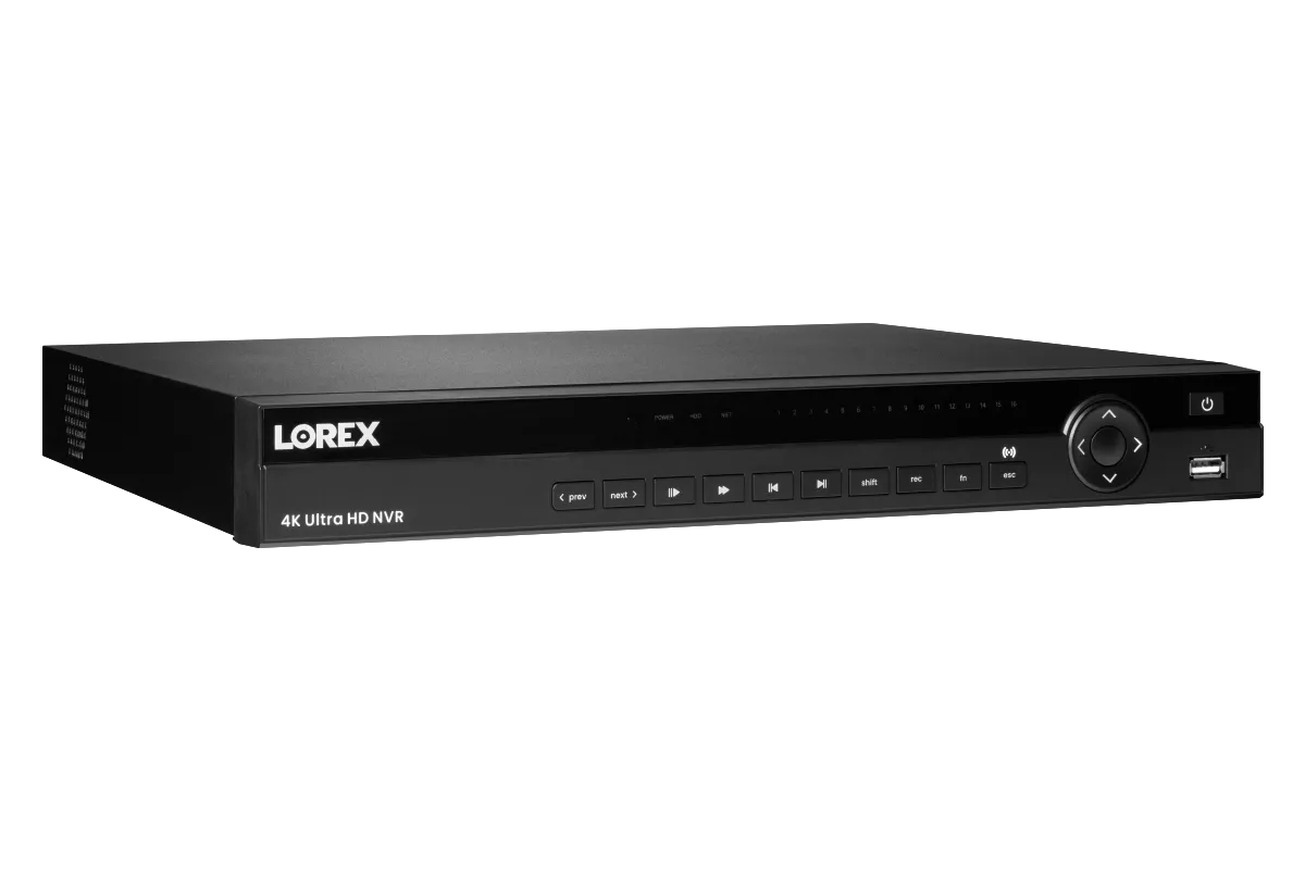 4K Ultra HD 16-Channel Security NVR with Lorex Cloud Connectivity and 4TB Hard Drive