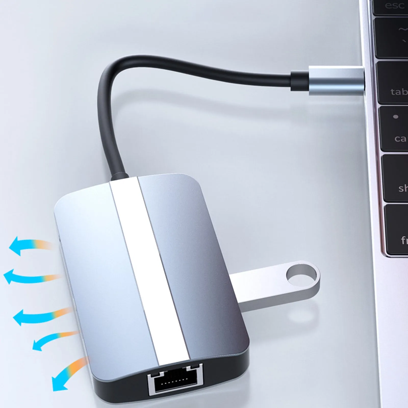 5-IN-1 USB C Hub Type-C Docking Station