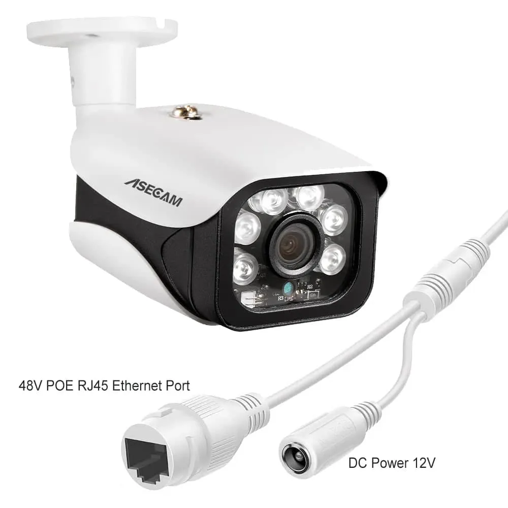 8MP 4K IP Camera Outdoor H.265 Onvif Bullet CCTV Array Night Vision IR 4MP POE Video Security Camera