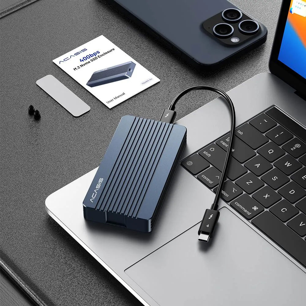 Acasis 40Gbps Thunderbolt 3 M.2 NVMe SSD Enclosure