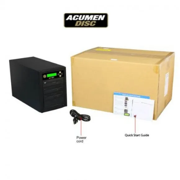 Acumen Disc 1 USB to Disc Duplicator - Flash Media / Disc to 1 (DVD/CD) Single Disc Copier Tower System (AD01-USATA)