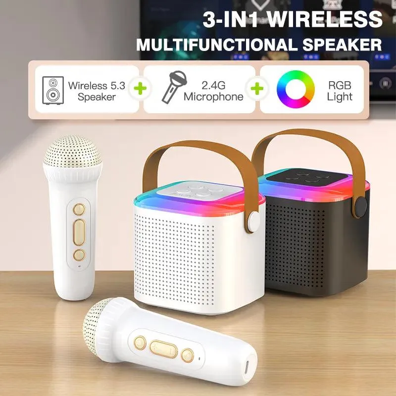 All in One Karaoke Bluetooth Audio Speaker with Mic