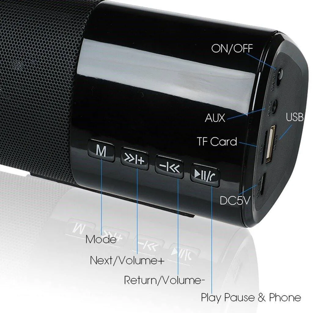 All in one Multifunctional Bluetooth Dual Speakers Soundbar with FM/AUX/USB/SDCARD function