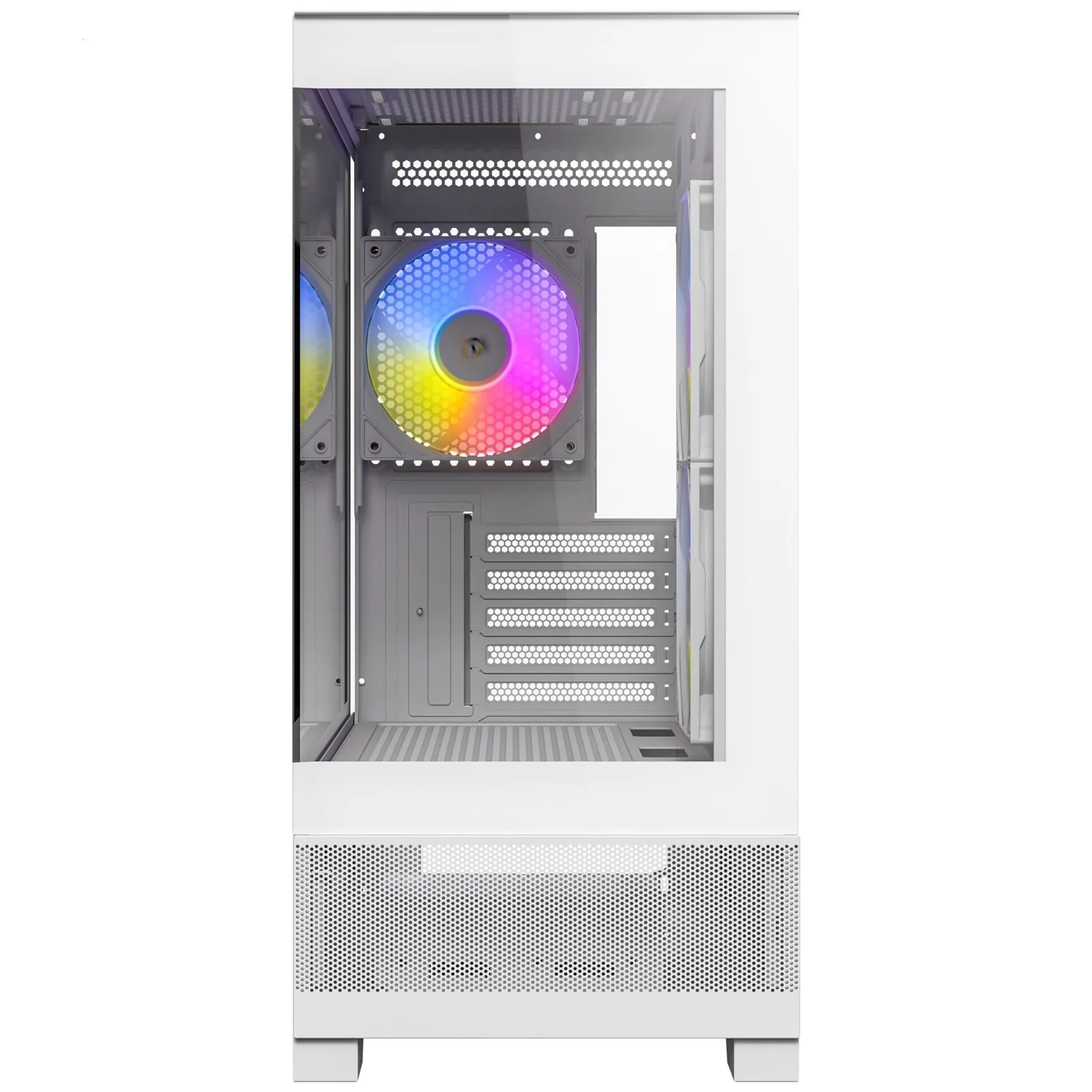 ANTEC CX500M Micro Tower Gaming Case, White, 2  x USB 3.0 / 1 x USB Type-C, Tempered Glass Side Panel, Micro-ATX/ITX