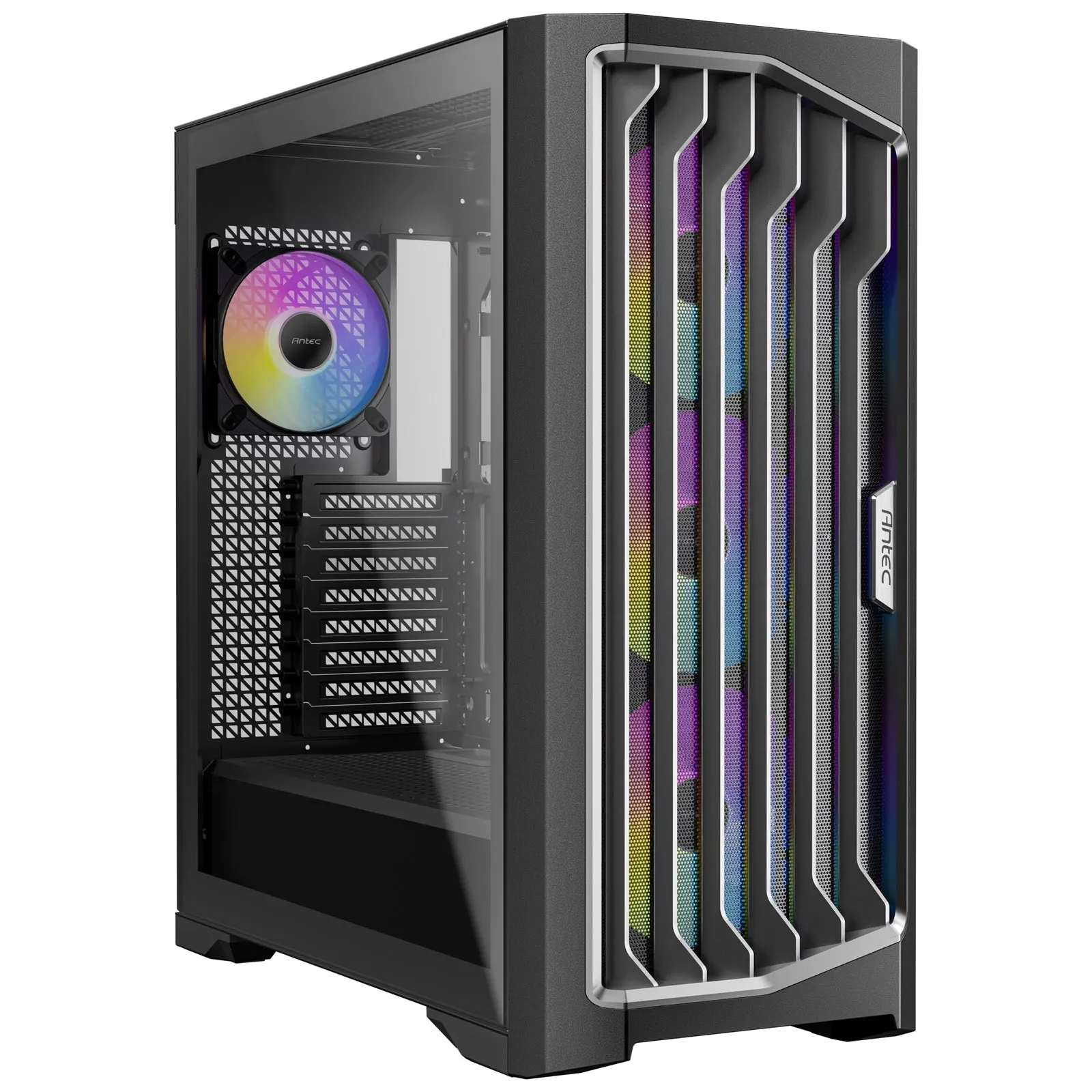 ANTEC Performance 1 FT Gaming Case, Black, E-ATX Full Tower, ARGB, 2x USB 3.0, 1x USB Type-C 10Gbps, Temperature Display, 4mm Tempered Glass Side Panel, E-ATX, ATX, Micro-ATX, ITX