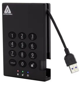 Apricorn Aegis Padlock 3.0 Mass Storage Encrypted Hard Drive