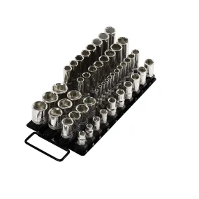 ARES 60001 - 48-Piece Black Socket Organizer Tray