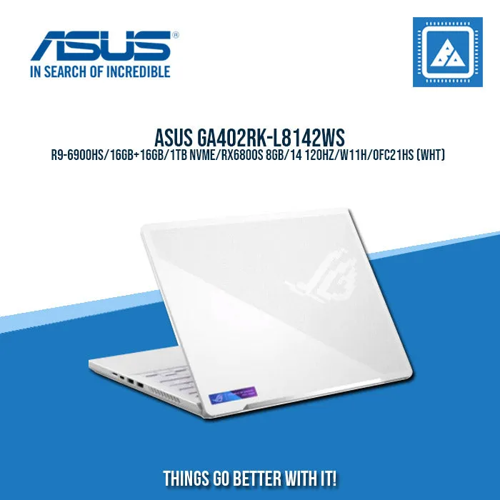 ASUS GA402RK-L8142WS R9-6900HS/16GB 16GB/1TB NVME/RX6800S 8GB |BEST FOR GAMING AND AUTOCAD LAPTOP