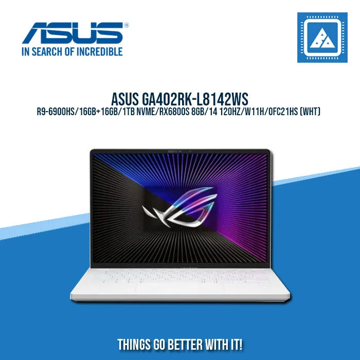 ASUS GA402RK-L8142WS R9-6900HS/16GB 16GB/1TB NVME/RX6800S 8GB |BEST FOR GAMING AND AUTOCAD LAPTOP