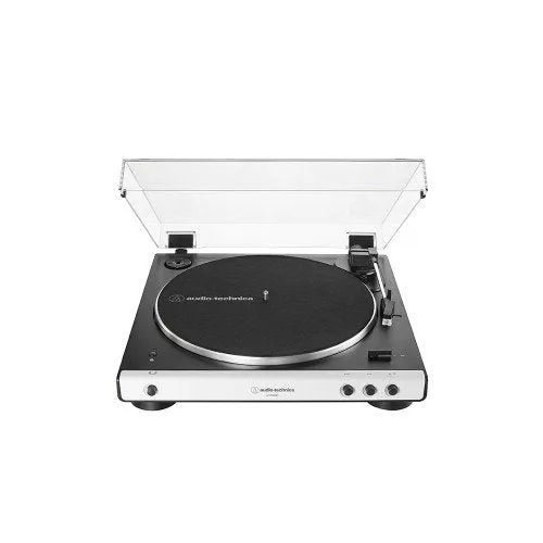 Audio Technica ATLP60XBT Fully Automatic Bluetooth Wireless Belt-Drive Stereo Turntable in White