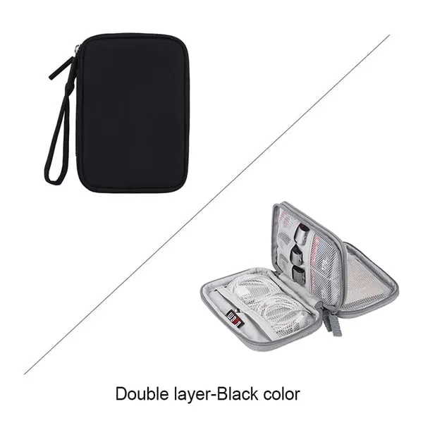 BUBM Portable 2.5&#39;&#39; External Hard Drive Case Cover,2.5 Inch Bag Disk HDD Protection Box Travel Organizer/ Cable Bag