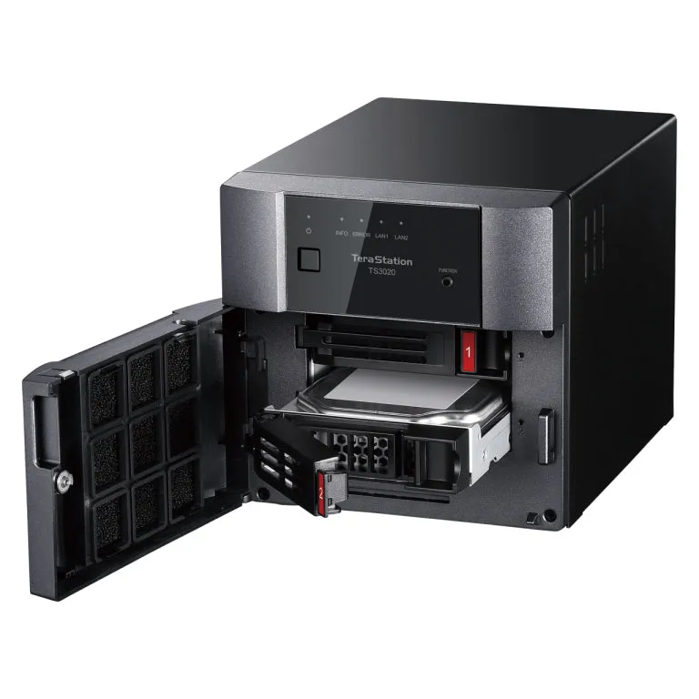 Buffalo TeraStation 3220DN 4TB 2-Bay NAS Desktop, Alpine AL214, 1.4GHz, 1GB RAM, 2xUSB 3.0 - TS3220DN0402