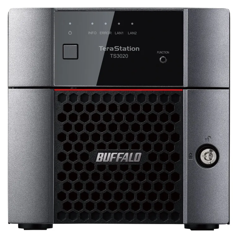 Buffalo TeraStation 3220DN 4TB 2-Bay NAS Desktop, Alpine AL214, 1.4GHz, 1GB RAM, 2xUSB 3.0 - TS3220DN0402