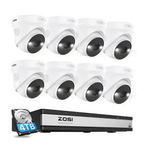 C225 5MP PoE Camera System   4K 16CH PoE NVR   4TB Hard Drive