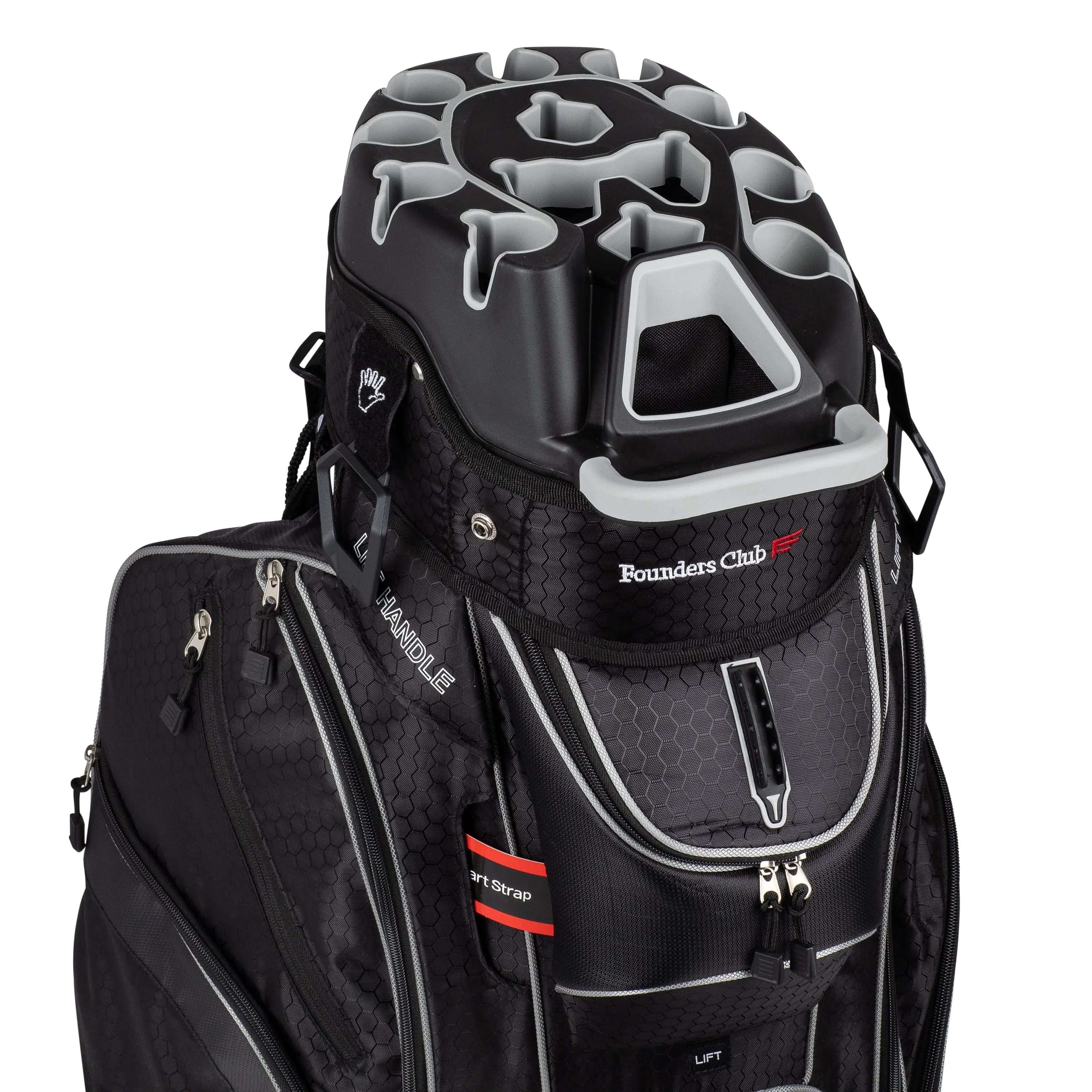 Founders Club 3rd Generation Premium Organizer 14 Way Golf Cart Bag - Black