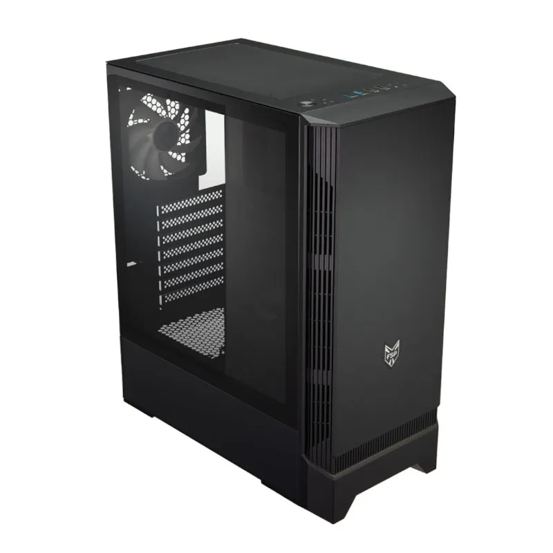 Fsp Cmt260 Atx | Micro-Atx | Mini-Itx | Gaming Chassis |1X 120Mm Fan Included | Tempered Glass Side Panel | Black