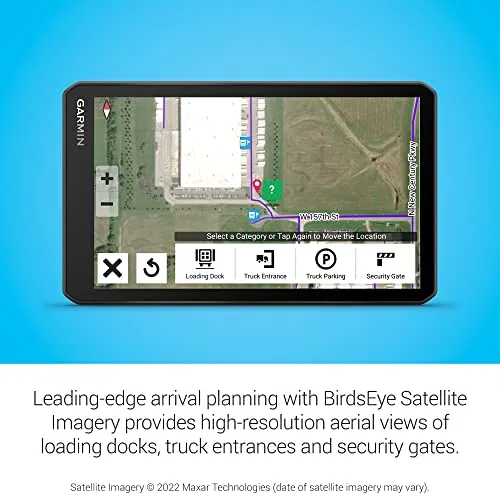 Garmin dēzl™ OTR710, Large, Easy-to-Read 7” GPS Truck Navigator, Custom Truck Routing, High-Resolution Birdseye Satellite Imagery, Directory of Truck & Trailer Services