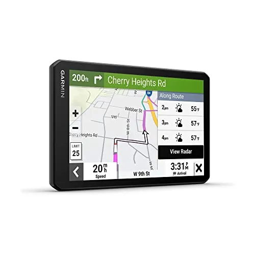 Garmin dēzl™ OTR710, Large, Easy-to-Read 7” GPS Truck Navigator, Custom Truck Routing, High-Resolution Birdseye Satellite Imagery, Directory of Truck & Trailer Services