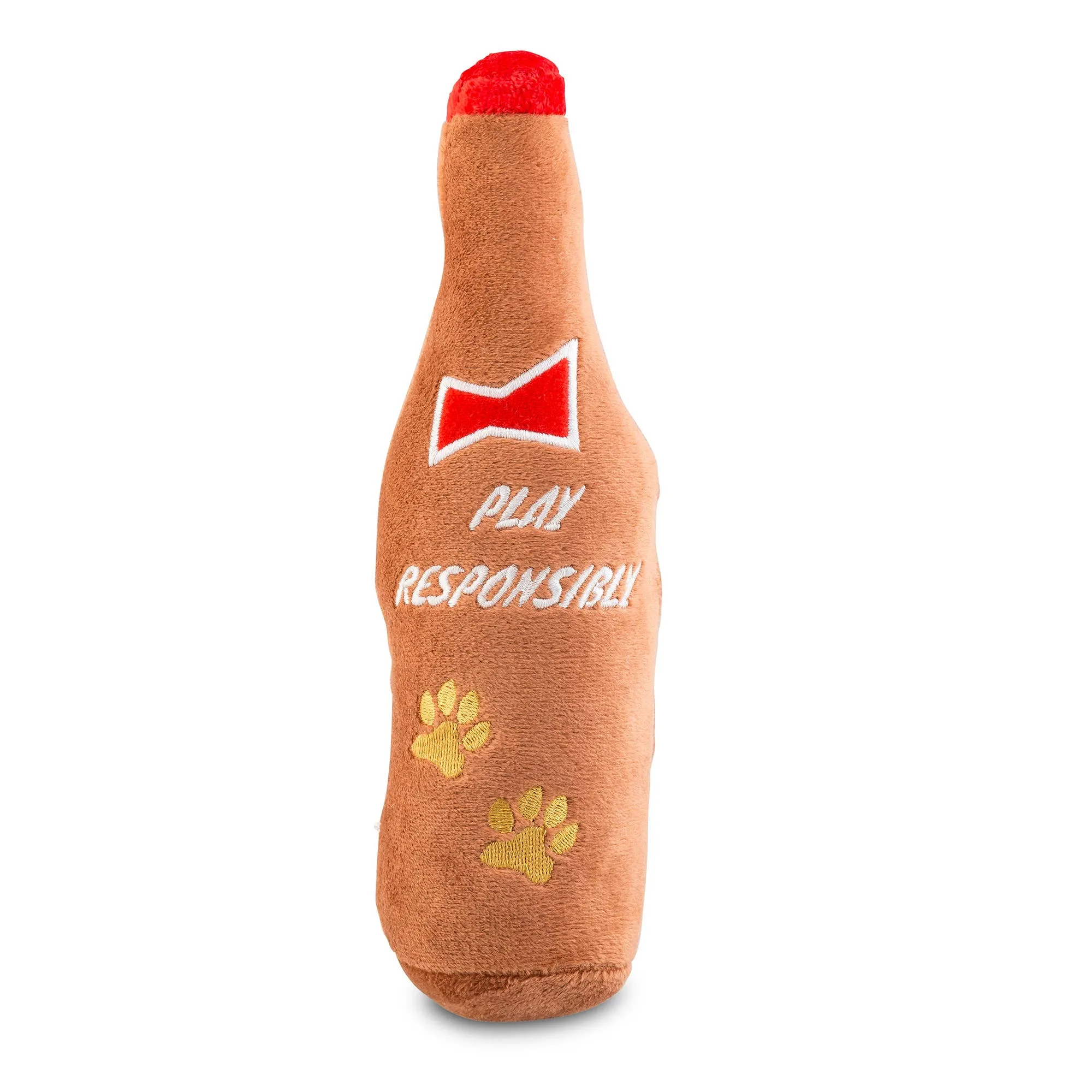 Haute Barkweiser Beer Squeaker Dog Toy