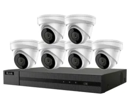 HiLook 8MP/4K PoE Turret Kit 6 Camera