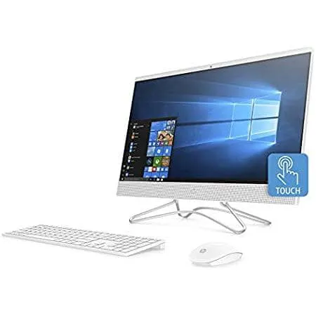 HP All-In-One 24-f0002ne Desktop - Intel Core i7-8700K, 23.8-Inch Touch, 1TB, 8GB, 2GB VGA-Geforce MX110, Eng-Arb-KB, Windows 10, White