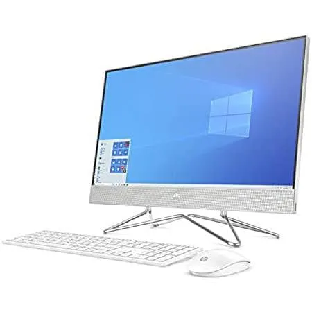 HP All-in-One Desktop 24-dp0015ne, 10th Gen Intel Core i7, 23.8" FHD Touchscreen, 1TB HDD - 256GB SSD, 16GB RAM, NVIDIA GeForce MX330 (2GB) Graphics, Win 10, EN-AR KB, Silver