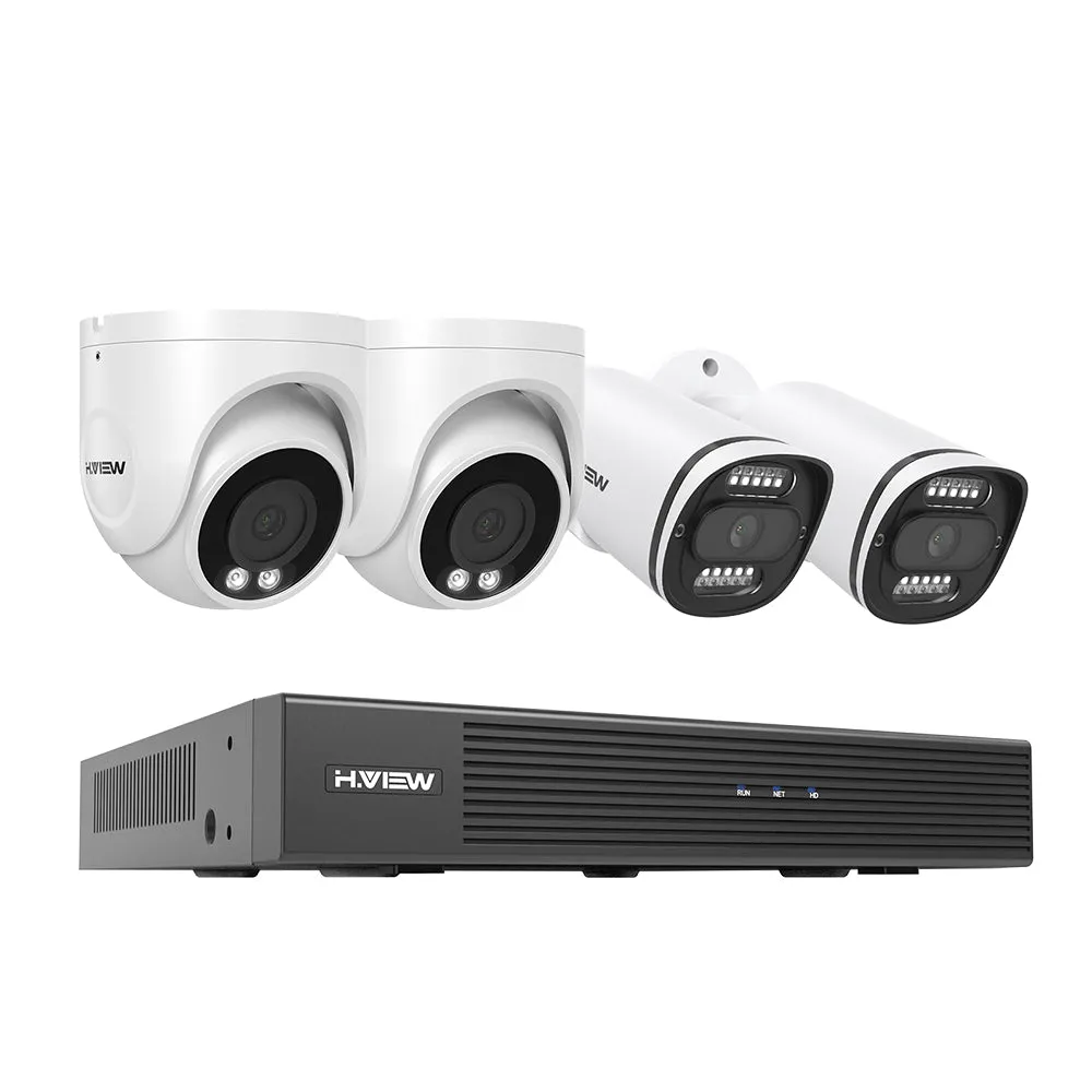 Optimized Title: Advanced 8-Channel 4K 8MP PoE Security Camera System with Smart Dual Illumination, Audio Recording, Person Detection - HVK8-800S2 800S6-8MP