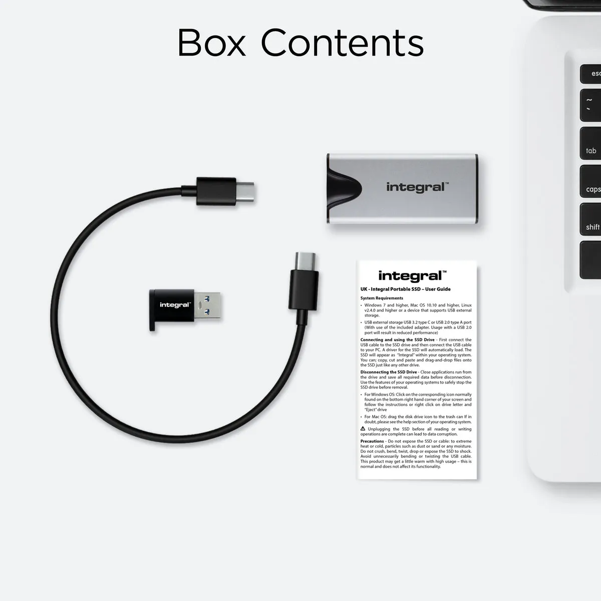 Integral SlimXpress Pro 1 TB portabel SSD Drive 1TB USB Type C