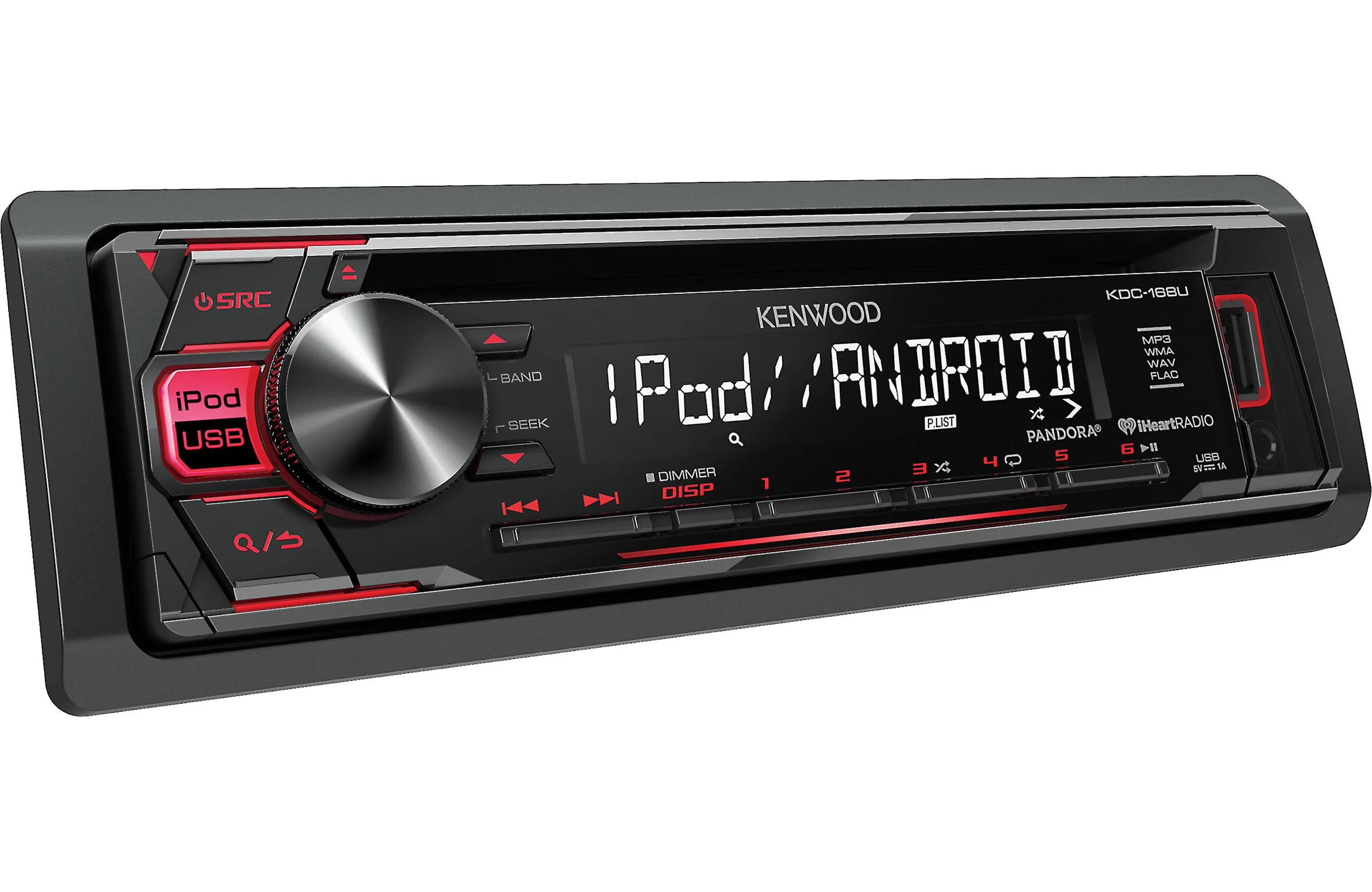 Kenwood KDC-168U CD Receiver with Front USB and AUX inputs