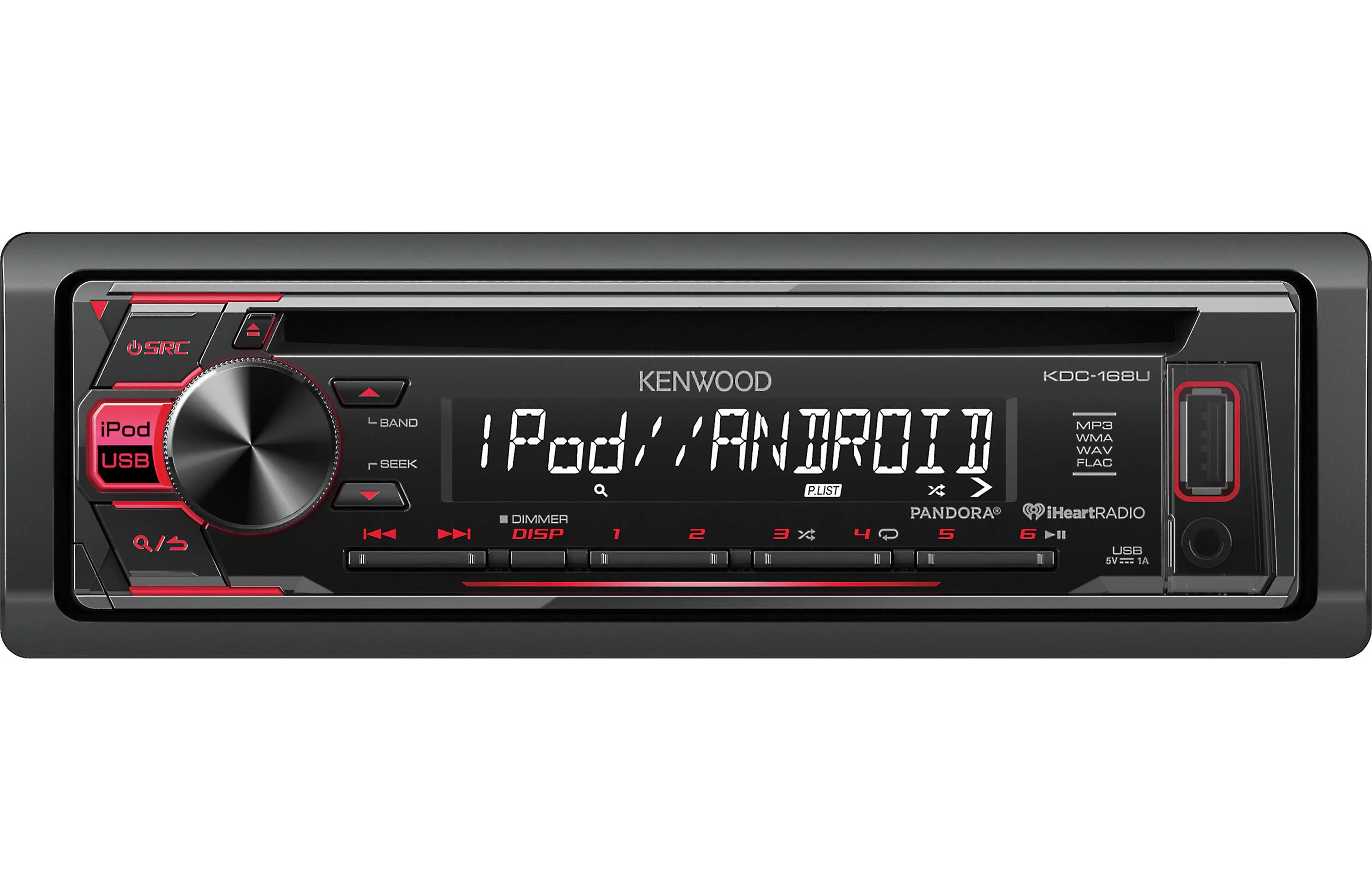 Kenwood KDC-168U CD Receiver with Front USB and AUX inputs