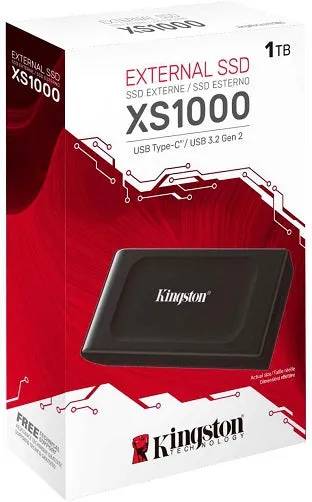 Kingston XS1000 - 1TB External High Performance Portable SSD - USB 3.2 - SXS1000/1000G