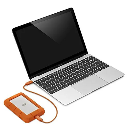 LaCie Rugged 1TB USB-C and USB 3.0 Portable Hard Drive