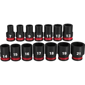 Milwaukee 49-66-7007 14PC SHOCKWAVE Impact Duty™ 3/8" Drive Metric Standard 6 Point Socket Set