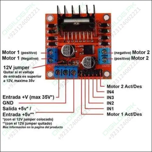 Motor Driver Module L298n For Arduino Dual h Bridge Motor Driver