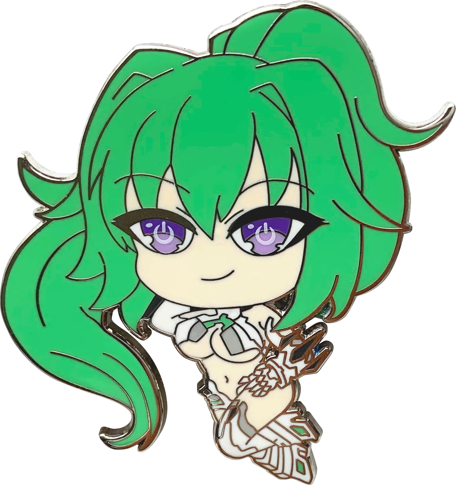 Neptunia HDD Enamel Pins - Green Heart