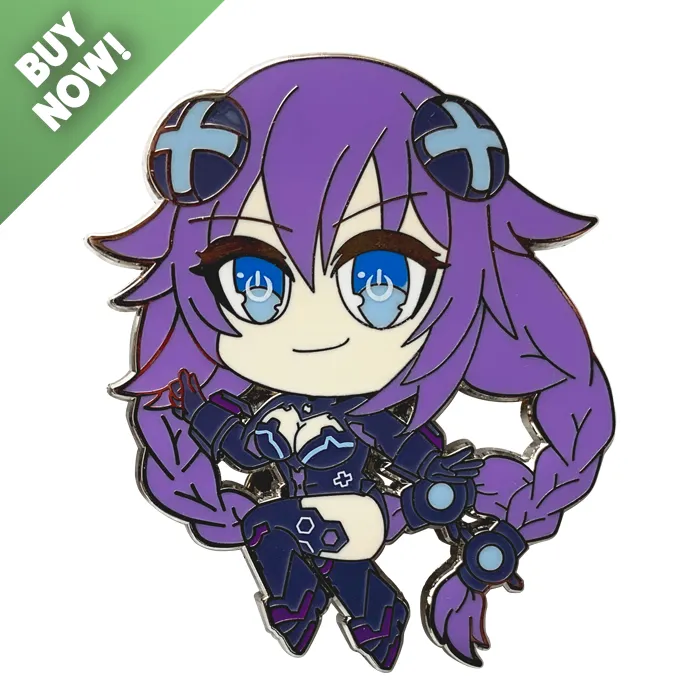 Neptunia HDD Enamel Pins - Purple Heart