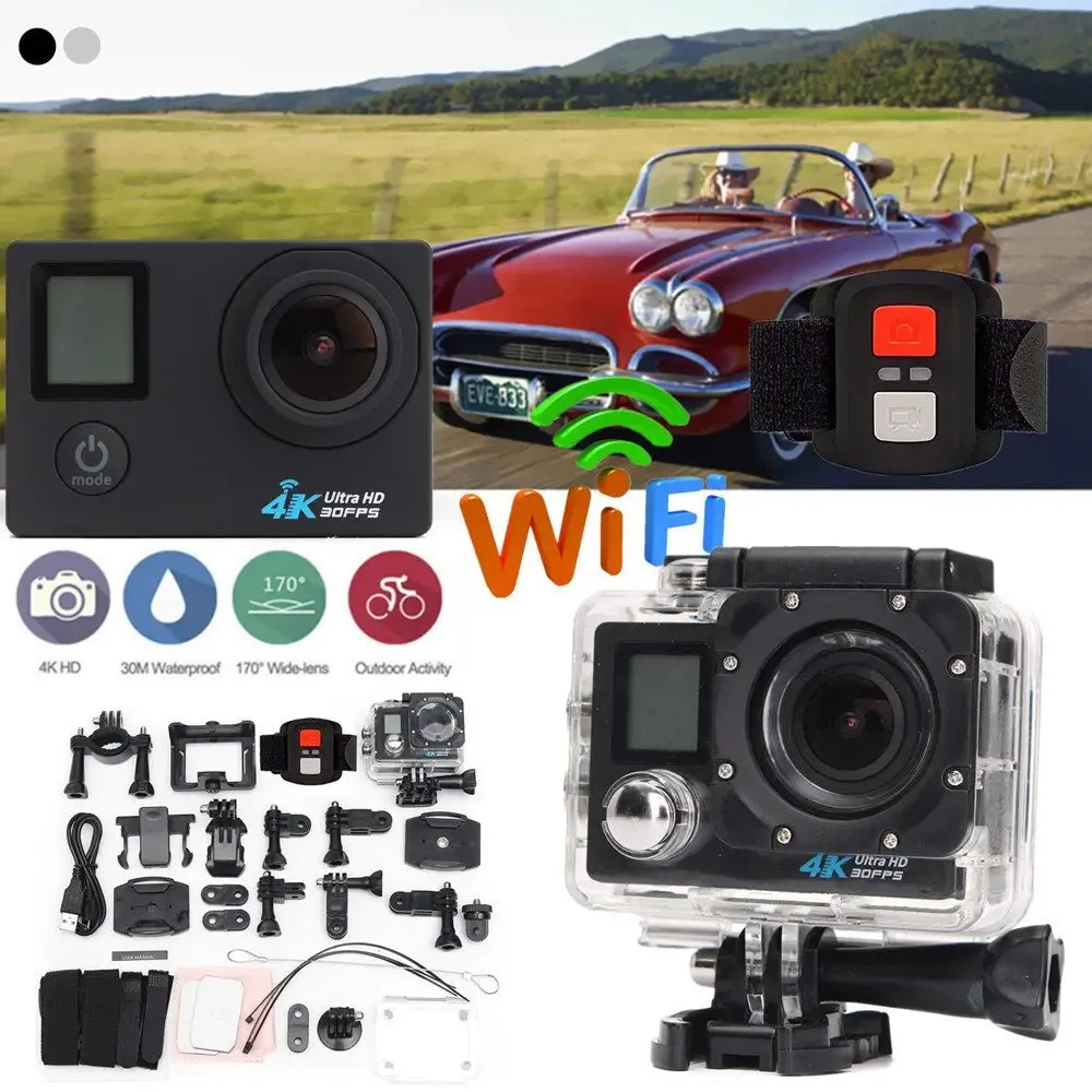 newWaterproof 4K Dual Screen Wifi HD 1080P Camera-4K Camera