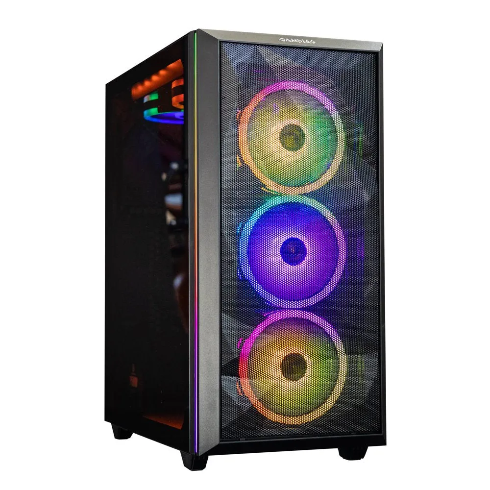 Omega 3 Core Gaming Desktop, Intel Core I5-12400, 8 Core 16 Threads, 16GB DDR4 Desktop, Windows 10, 1TB HDD