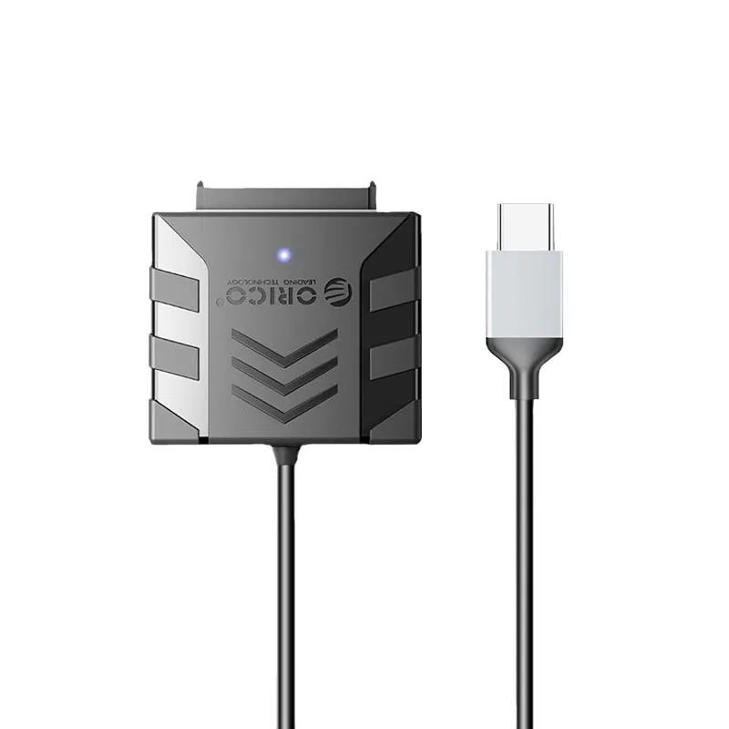 Orico Type-C To Sata Adapter | Usb Type-C To Sata |50Cm | Compatible With 2.5/3.5 Inch Sata Hdd, Ssd (3.5Inch Hard Disks Need To Be Connected To A Power Adapter)