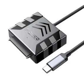 Orico Type-C To Sata Adapter | Usb Type-C To Sata |50Cm | Compatible With 2.5/3.5 Inch Sata Hdd, Ssd (3.5Inch Hard Disks Need To Be Connected To A Power Adapter)