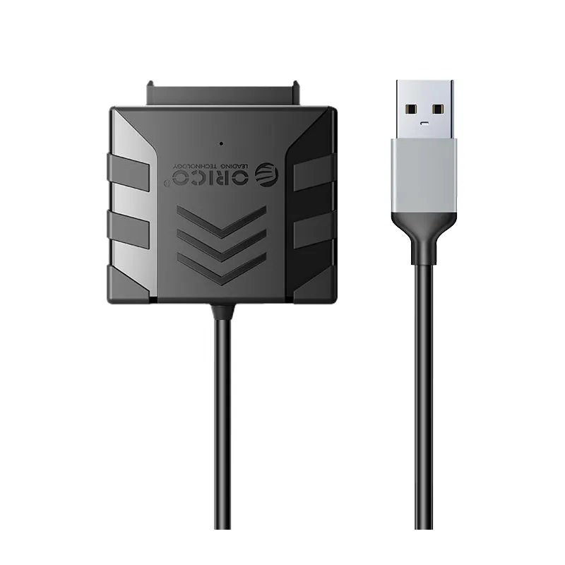 Orico Usb To Sata Adapter | Usb 3.0 Type-A To Sata |50Cm | Compatible With 2.5/3.5 Inch Sata Hdd, Ssd (3.5Inch Hard Disks Need To Be Connected To A Power Adapter)