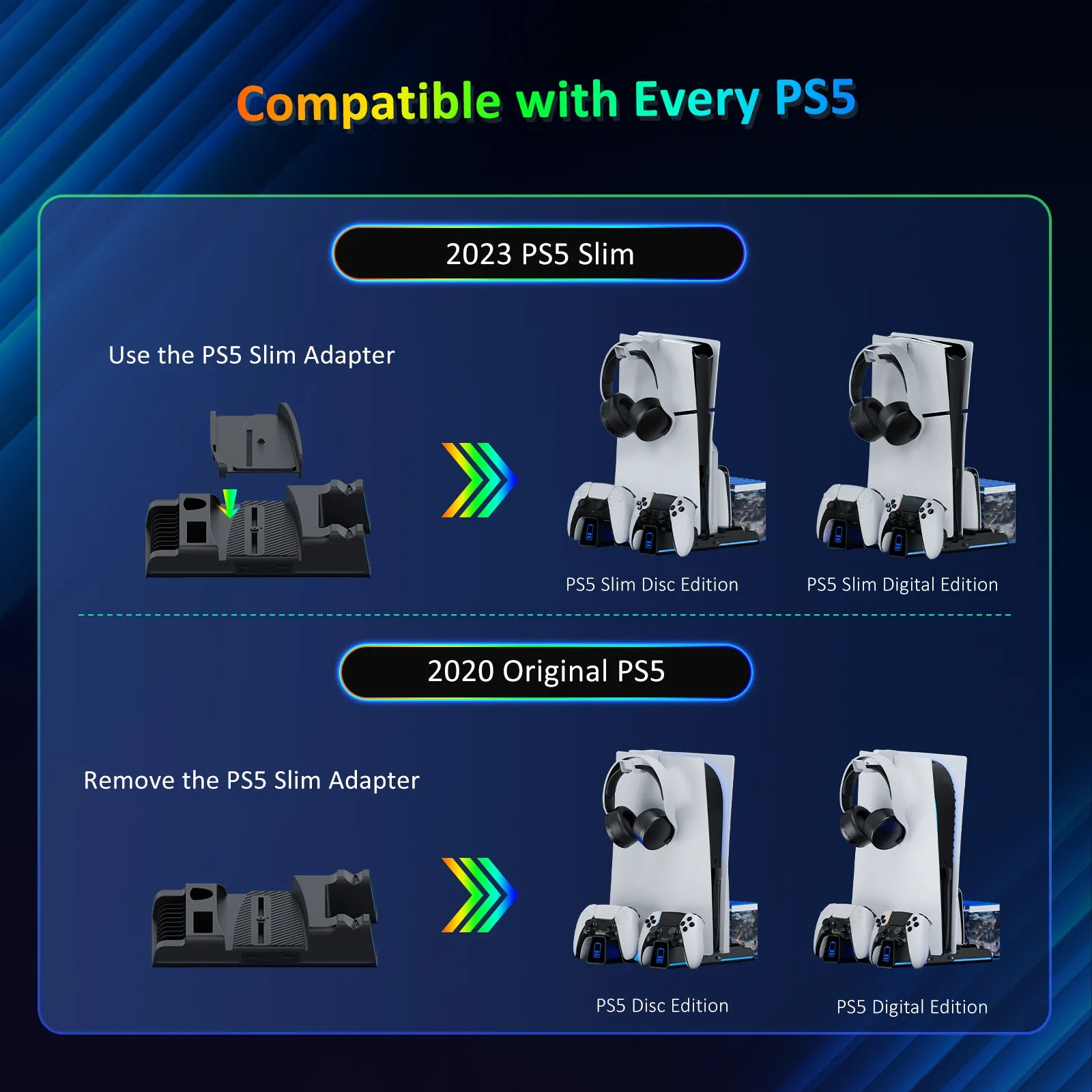 PS5 Slim cooling stand