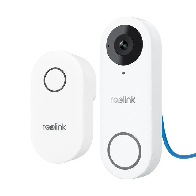 Reolink 2K  Wired PoE Video Doorbell with Chime (White)